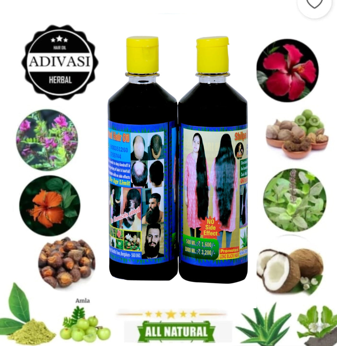 ADIVASI HAKKI PIKKI HAIR OIL with (5.0 ⭐⭐⭐⭐⭐ 19,345 REVIEWS) Globally